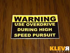 P71 Crown Vic Interceptor Overdrive Pursuit Decal Sticker OE Style CVPI