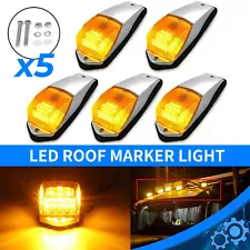 5 pcs Cab Top Roof Marker Lights 31LED For Peterbilt Kenworth Freightliner Amber (For: Peterbilt 579)