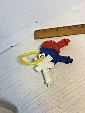 Melissa & Doug Replacement Plastic 3 KEYS For Wooden GARAGE Doors - Only Keys