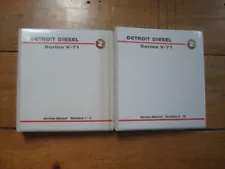 1989 Detroit Diesel Series V-71 Service Manual 6SE193. 2 Binders