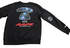 AAPE GALAXY by A BATHING APE PULLOVER SWEATSHIRT, SZ L (run small)