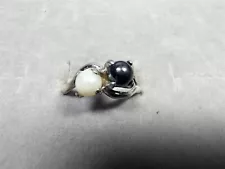 GRANDMA GRABE'S BEAUTIFUL VINTAGE STERLING SILVER PEARLS RING SIZE 5