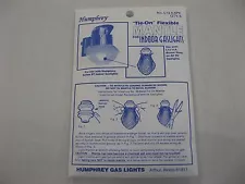 Humphrey Paulin Tie on Mantle 5 pack for gas light New