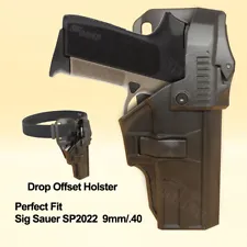 Drop Offset Police Duty Holster For Sig Sauer SP2022 9mm 40 SP 2022 Level 3 Case