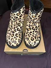 UGG W Classic Mini Calf Hair Leopard Size 8