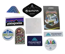 10x Hike Bike Climb Outdoor Stickers Mixed Lot Patagonia Boulder Butora Idaho CO