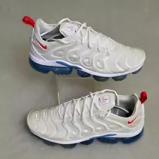 Nike Air Vapormax Plus Shoes Men's Size 13 Habanero White Red Blue DV2119-100