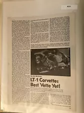 LBVETTE229 Article 1972 Corvette LT-1 Best Vette Yet! May 1972 4 page