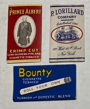 Vintage Prince Albert & P. Lorillard Cigarette Tobacco Rolling Papers NOS 3