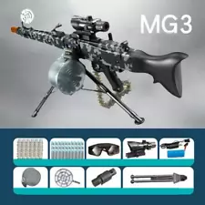 Lehui MG3 Machine Gun Electric Dart Blaster - 3 Fire Modes and Goggles Included