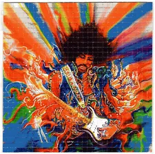 Jimmy Hendrix Tie Dye Blotter Art Perforated Sheet Paper Psychedelic 7.5"