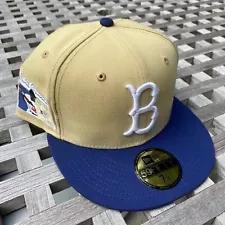 Brooklyn Dodgers Jackie Robinson 75 Patch New Era Topperz Not Hat Club 7 1/2