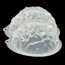 (2) Brain Shaped 3D Jello Molds Halloween