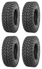 Four 4 Quadboss QBT846 ATV Tires Set 2 Front 25x8-12 & 2 Rear 25x10-12