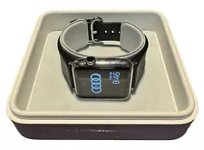 Genuine Apple Watch 42mm 316L Space Black Stainless Steel Watch & Leather Strap