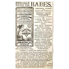 Liquid Tropical Fruit Laxative 1885 Advertisement Victorian Medical ADBN1A15