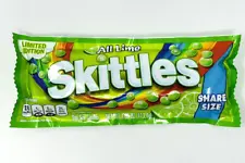 Limited Edition All Lime Skittles 4oz Share Size Bag COLLECTIBLE PURPOSES ONLY
