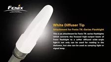 FENIX DIFF-TIP-TK Flashlight Diffuser Tip for TK Series Flashlight, Color White