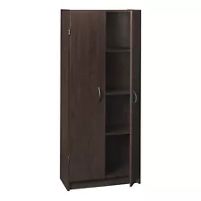 ClosetMaid Pantry Cabinet Cupboard with 2 Doors Adjustable Shelves Standing St