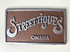 Vintage Original Street-tiques Omaha Nebraska Hot Rod Car Club Plaque Rat Fink