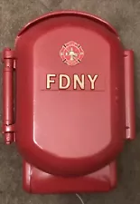 vintage "FDNY" Custom Fire Alarm Call Box Telephone old Phone New York Gamewell