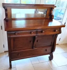 Antique Sideboard, BUFFET with Mirror ~ Oak Empire Server ~ Local Pick-Up