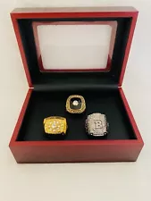 3 PCS Boston Bruins Stanley Cup Hockey Ring Set W Box, ðºð¸ SHIP