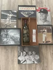 NY Yankees Vintage Baseball Collectible Lot Estate Autographs, Babe Ruth Bottle