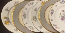 Vintage Mismatched China Appetizer Cheese Bread Cake Dessert Plates Set of 6