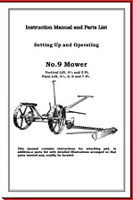 IH International McCormick-Deering No 9 Horse Drawn Sickle Mower Owner's Manual