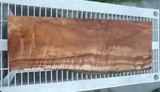 Chocolate Spalted Curly Maple Slab Live Edge 28 1/2"x 1 3/4" thick #358