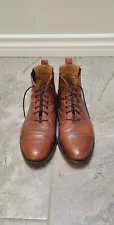 Mezlan Camden Handmade in Spain Brown balmoral Boots size 10 cap toe oxford