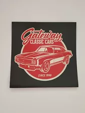 Gateway Classic Cars 3½"x3½" Sticker Decal Classic Car Showroom Muscle Cars