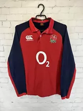 ENGLAND RUGBY UNION 2019 2020 RUGBY JERSEY L/S CANTERBURY COTTON ORIGINAL SIZE S