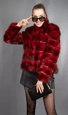 2917 NEW GORGEOUS REAL RUSSIAN SABLE FUR COAT LUXURY JACKET BEAUTIFUL SIZE M