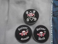 3 Piece Outlaw M C Patch Set