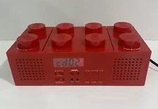 Lego Red Brick Portable CD Palyer Radio AM/FM Boombox LG11002 Tested & Works