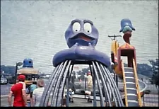 MCDONALD'S Grimace Play Structure RESTAURANT 35 mm SLIDE PHOTO Playground