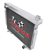 3 Row Aluminum Champion Radiator for 1957 1958 1959 Ford Country Sedan L6 Engine