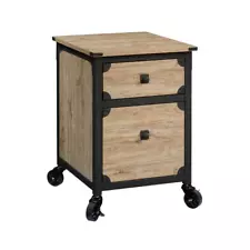 SAUDER File Cabinet W/ Casters Engineered Wood Milled Mesquite