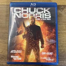 Chuck Norris Total Attack Pack (Blu-ray Disc, 2014, 4-Disc Set)