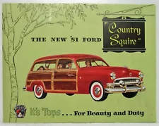 1951 Ford New Country Squire Its Tops for Beauty and Duty Sales Folder