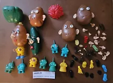 Vintage Mr. Potato Head 1960 LOT!!! Pickle Head Over 90 Pieces