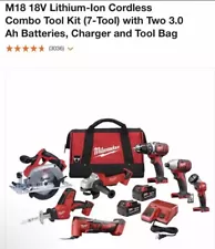 SALE Milwaukee 2695-27s M18 18V Lithium-Ion Cordless 7- Tool 2 Batteries 3.0 AH