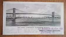 Brooklyn Bridge Trade Card Willcox & Gibbs Sewing Machines Portland Oregon