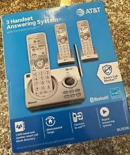 AT&T Connect to Cell 3-Handset Cordless Telephone White/Silver (DL72310) SEALED