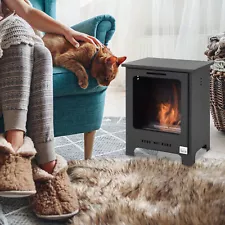 Ethanol Fireplace Freestanding Fireplace Stove 0.25 Gal Burns up to 3 Hours