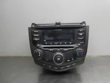 03-07 HONDA ACCORD AM-FM 6 DISC CD PLAYER W/O NAVIGATION MANUAL TEMPERATURE SEDA