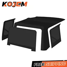 Kojem For 97-06 Jeep Wrangler TJ Soft top Sailcloth Replacement w/Tinted Windows