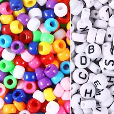 Beads and Bead assortments (1200 Kandi Pony Beads)…